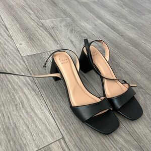 a new day Black Block Heel Sandals